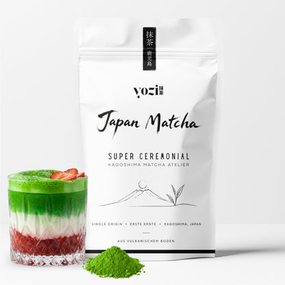 YOZI Super Ceremonial Matcha Tee Pulver 50g aus Japan Kagoshima, 1. Ernte